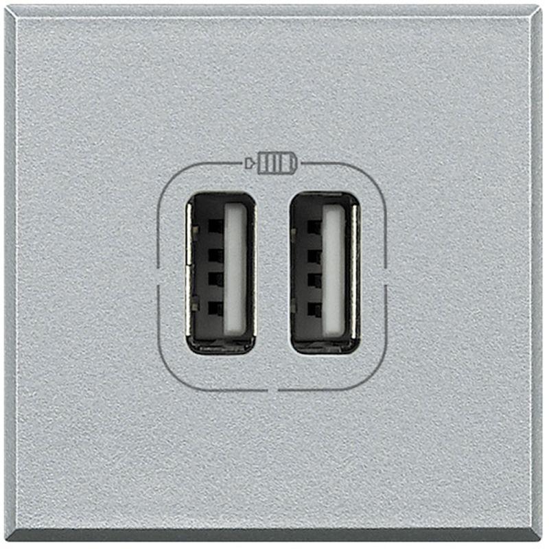 разъем для зарядки 2хusb axolute алюм. leg btc hc4285c2 от BTSprom.by