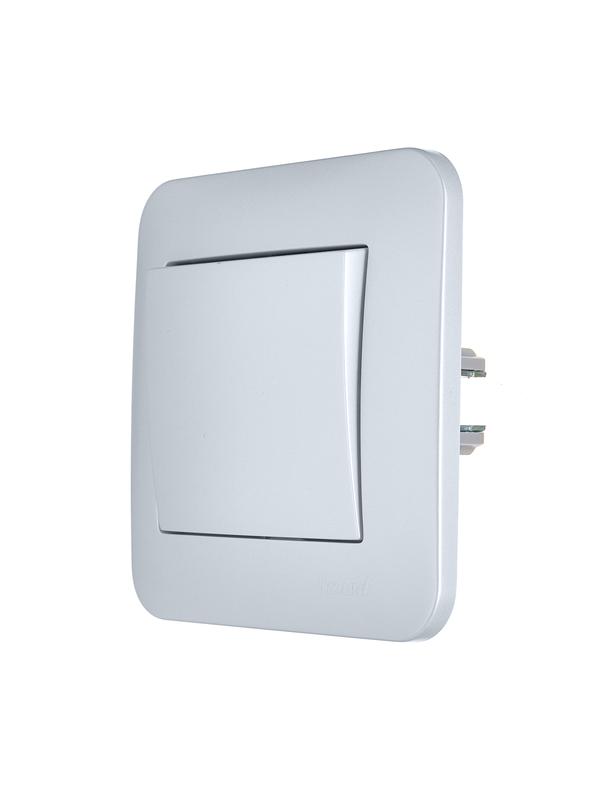  Выключатель 1-кл. 1п СП ASTI 10А IP20 в сборе жемчуж./бел. перламутр. LEZARD 7081-3030-100 фото в каталоге от BTSprom.by