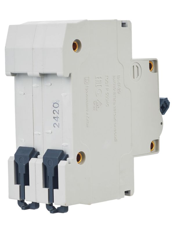  Выключатель автоматический модульный 2п C 20А 4.5кА ВА47-29 GENERICA MVA25-2-020-C фото в каталоге от BTSprom.by