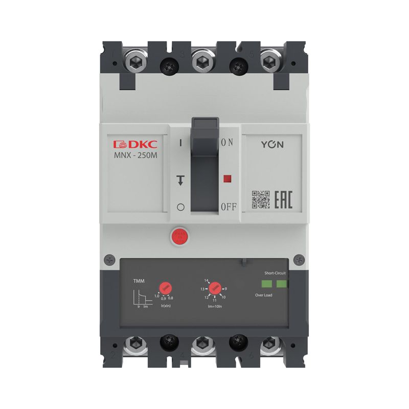  Выключатель автоматический 3P 200А 100кА pro MNX250M при AC415V расцепитель TMM YON MNX250M3PTMM0200 фото в каталоге от BTSprom.by