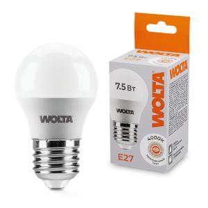 лампа светодиодная 7.5вт 4000к e27 wolta 25s45gl7.5e27 от BTSprom.by