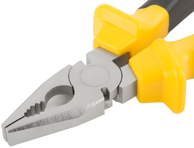  Плоскогубцы комбинированные "Старт" прорезиненные ручки хром-никелевое покрытие 180мм черн.-желт. 49955 фото в каталоге от BTSprom.by