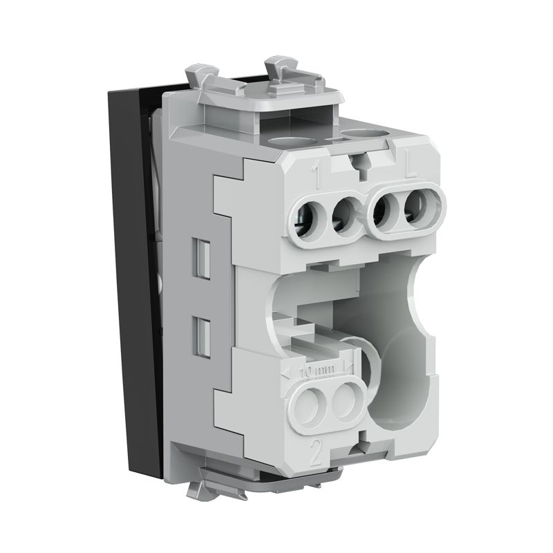  Выключатель модульный 1-кл. 1мод. Avanti "Черный квадрат" 16А IP20 черн. DKC 4402101 фото в каталоге от BTSprom.by