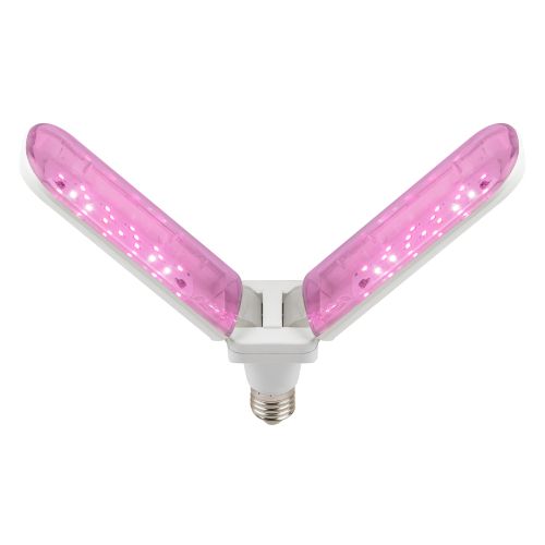 Лампа светодиодная GREEN LINE ФИТО-20W-PL-E27-GR 20Вт E27 для растений 2-х лепестковая красн./син. спектра Эра Б0064517 фото в каталоге от BTSprom.by
