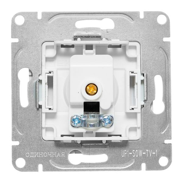  Розетка телевизионная TV 1-м СП Эпика механизм бел. EKF UP1-SOW-TV-1 фото в каталоге от BTSprom.by