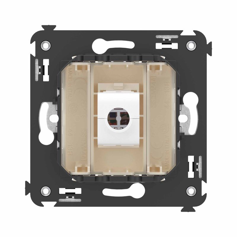  Розетка компьютерная 1-м СП Avanti "Ванильная дымка" RJ45 кат.6A без шторок механизм DKC 4405673 фото в каталоге от BTSprom.by