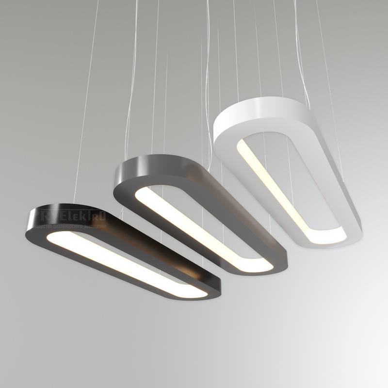 светильник светодиодный rve-lbx-largo-in-2600-p 155вт 4000к 2600х350х50мм подвесной шир. рассеив.=53ммсвечение внутрь бел. rvelektro rve00001242 от BTSprom.by