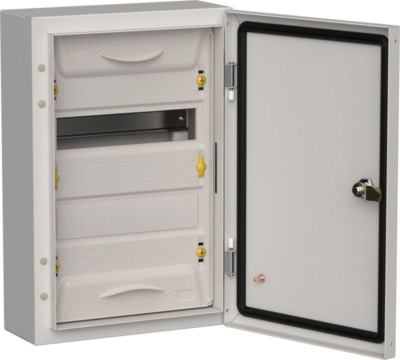 корпус щрн-24 (1х24) titan 5 460х310х140 ip54 метал. сер. iek ti5-50-n-024-54-7035 от BTSprom.by