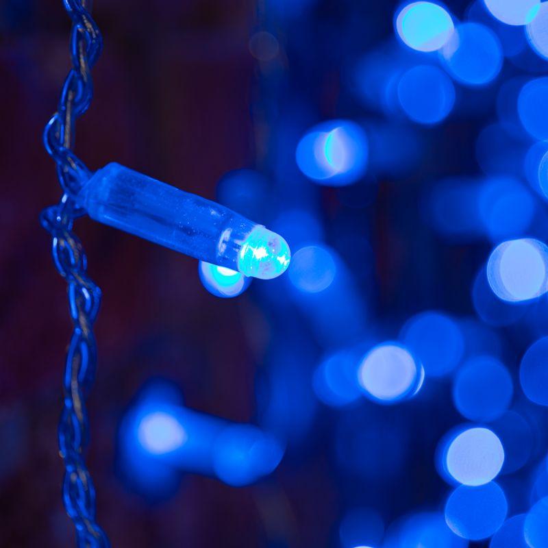 гирлянда светодиодная "светодиодный дождь" 2х1.5м 360led син. 23вт 230в ip65 постоян. свечение провод силикон. прозр. neon-night 235-303 от BTSprom.by