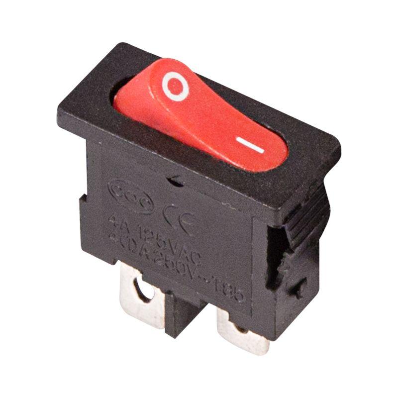 выключатель клавишный 250в 6а (2с) on-off красн. mini (rwb-103 sc-766 mrs-101-5) rexant 36-2051 от BTSprom.by