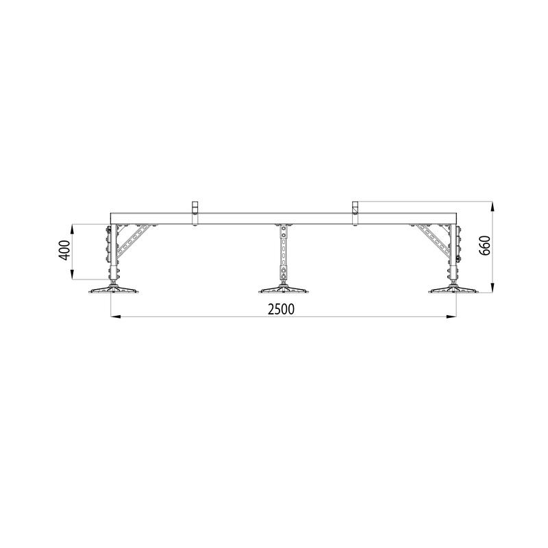  Конструкция опорная для установки оборудования TECHNORAPTOR FOOT 2500х3000 тип 2 HD КМ TR0256 фото в каталоге от BTSprom.by