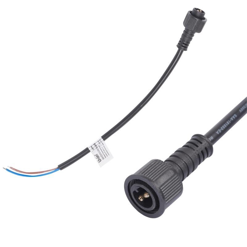 провод ucx-ld2/l52-0.25m/m7 dc24v black 25см для подключ. линейных прожекторов 24в l52 l53 к блоку питания разъем "папа" uniel ul-00009503 от BTSprom.by
