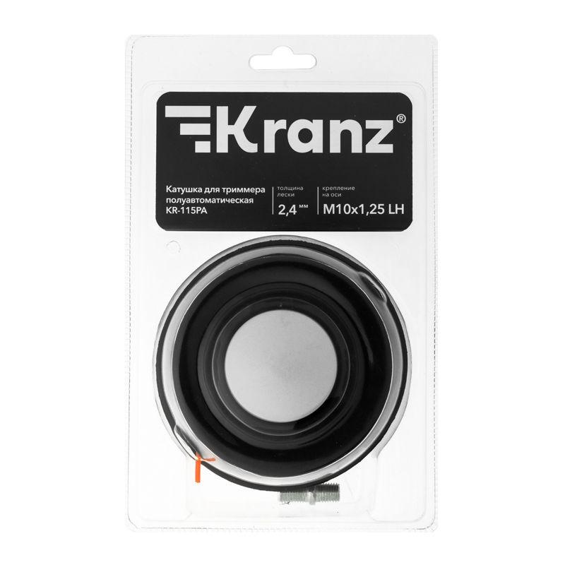  Катушка для триммера полуавтоматическая KR-115PA гайка М10х1.25 винт M10-M10 Kranz KR-16-1222 фото в каталоге от BTSprom.by