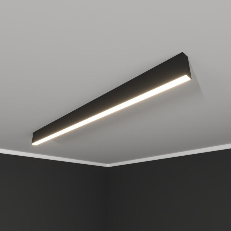 светильник светодиодный rve-pls3590-1468-n 39вт 4000к 1468х35х90мм линейный накладной ral9006 муар сер. rvelektro rve00018594 от BTSprom.by