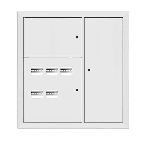 щит этажный 5кв. ral9003 3 окна в ряд по гориз. (1000х950х160) basic ekf mb28-v-5-r9003-1 от BTSprom.by