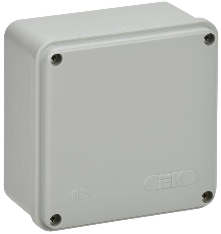 коробка распаячная оп 100х100х50 ip44 км41259 сер. iek uko11-100-100-050-k41-44s от BTSprom.by