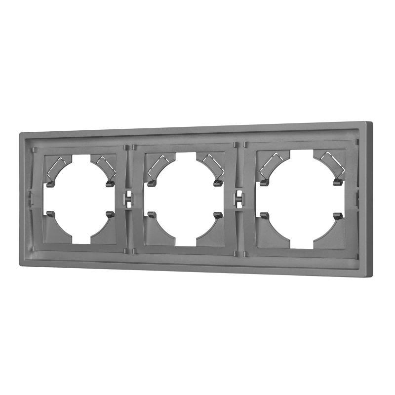 рамка 3-м frm-tendo-pl-3-gr пластик. сер. arlight 053845 от BTSprom.by