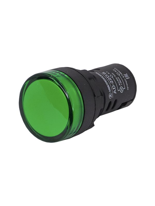 лампа индикаторная ad-22ds светодиодная матрица d22мм 24в зел. электротехник et004723 от BTSprom.by