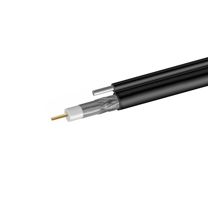 кабель коаксиальный rg-11 ccs 1.63 (21проц.)/fpe/al-pet-al foil unbonded/al 96х0.12/pe с тросом черн. (уп.305м) net.on 111pt-1 от BTSprom.by