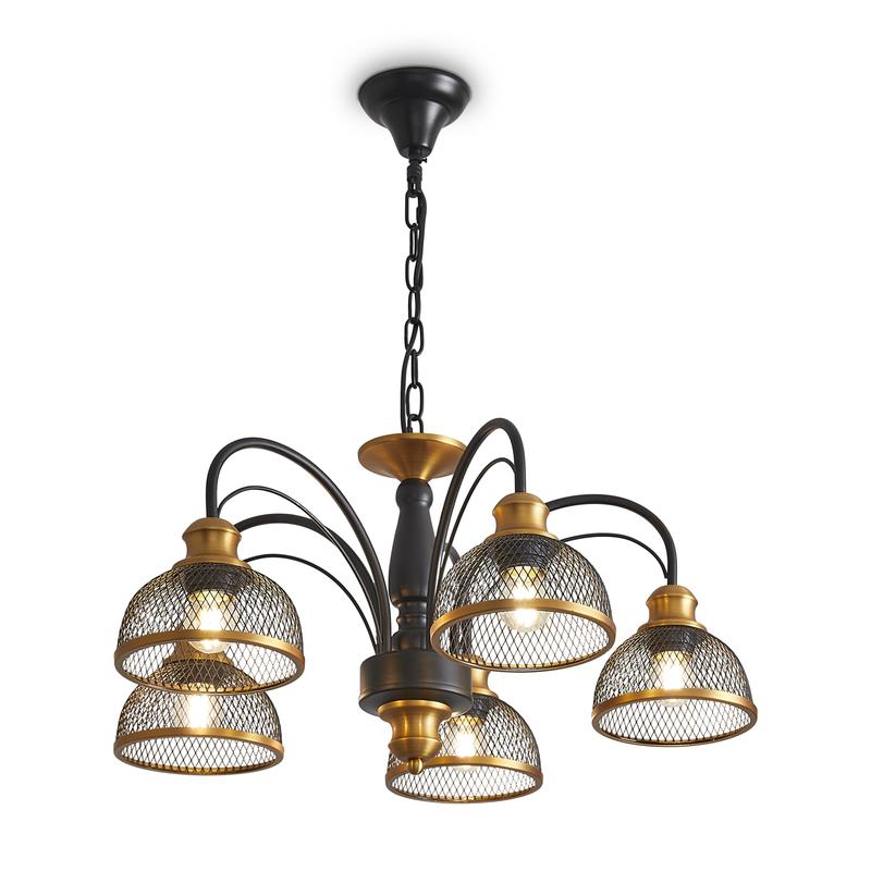  Светильник Caz 5х60Вт E27 IP20 подвесной Freya FR5527PL-05BBZ фото в каталоге от BTSprom.by