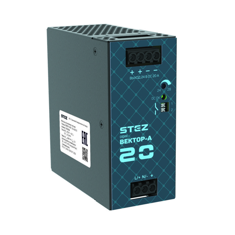 источник питания вектор-а-бп-1ac/24dc/20 стэз 50100004 от BTSprom.by