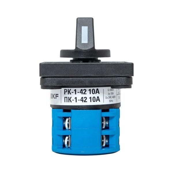  Переключатель кулачковый ПК-1-42 2П 10А "1-0-2" EKF pk-1-42-10 фото в каталоге от BTSprom.by