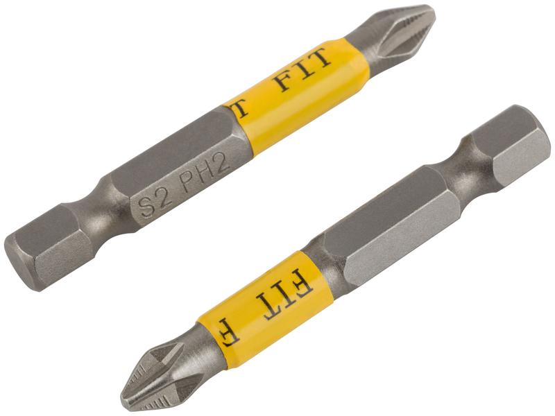  Бита кованая сталь S2 односторон. 50мм PH2 Профи (блист.2шт) FIT 57505 фото в каталоге от BTSprom.by