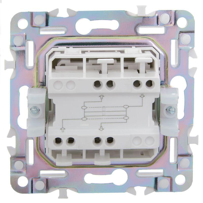  Выключатель перекрестный 1-кл. SKANDY 10А SK-V03S серебр. IEK SK-V13-0-10-K23 фото в каталоге от BTSprom.by