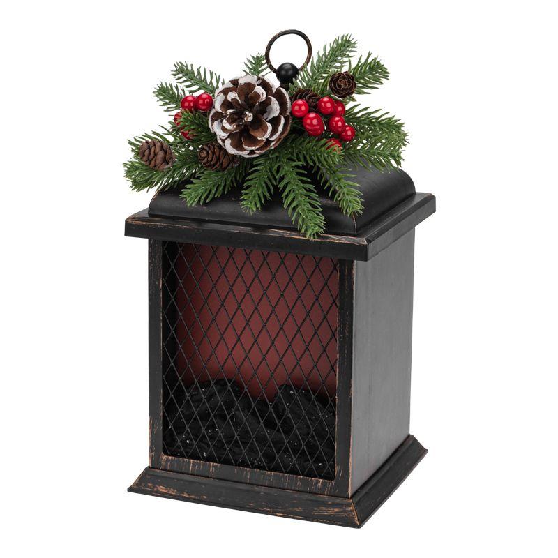  Камин светодиодный Рождество с эффектом живого огня 15х14х26см батарейки 2хС (не в комплекте) и USB бронзовый Neon-Night 511-027 фото в каталоге от BTSprom.by