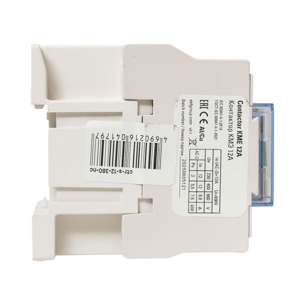 Контактор КМЭ 12А кат. 380В AC 1НЗ EKF ctr-s-12-380-nc фото в каталоге от BTSprom.by