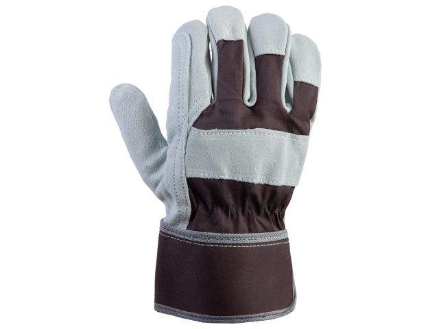 перчатки спилковые комбинированные, 10/xl, серый/коричневый, jeta safety (кожа класса ав) от BTSprom.by