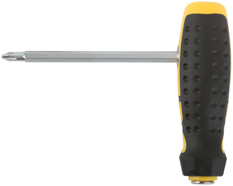  Отвертка с переставным жалом профи прямая и Т-обр. CrV сталь прорезин. ручка 6х130мм РН2/SL6 FIT 56230 фото в каталоге от BTSprom.by