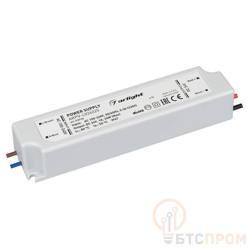 блок питания arpv-lv24025 24в 1.0а 24вт ip67 пластик 2 года arlight 018136 от BTSprom.by