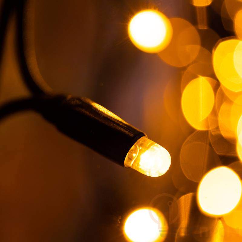  ДОЖДЬ (занавес) 2х3м, черный КАУЧУК IP67, 760 LED ЖЁЛТЫЕ к разветвителям не подходит фото в каталоге от BTSprom.by