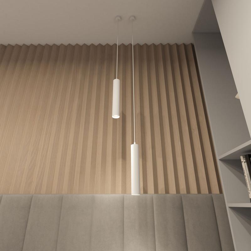  Светильник 15Вт GU10 IP20 подвесной алюм. бел. DENKIRS 678703 фото в каталоге от BTSprom.by