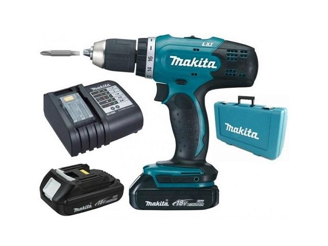 аккум. дрель-шуруповерт makita lxt ddf 453 sye в чем. (18.0 в, 2 акк., 1.5 а/ч li-ion, 2 скор., 42 нм, шурупы до 10 мм) ddf453sye от BTSprom.by