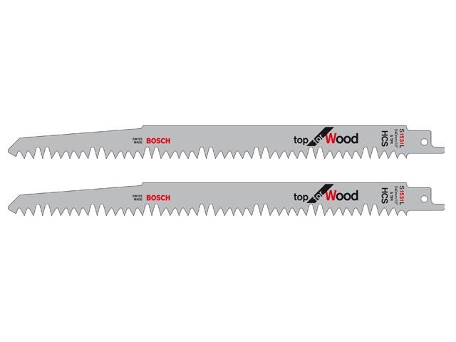 пилка сабельная по дереву s 1531 l (2 шт.) bosch (пропил прямой, грубый, быстрый рез) 2608650613 от BTSprom.by