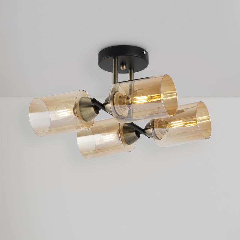 люстра glow 60вт e27х4 ip20 freya fr5129pl-04b от BTSprom.by