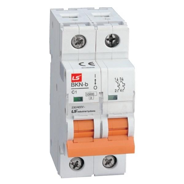 выключатель автоматический модульный 2п (1p+n) b 1а 10ка bkn-b ls electric 061206048b от BTSprom.by