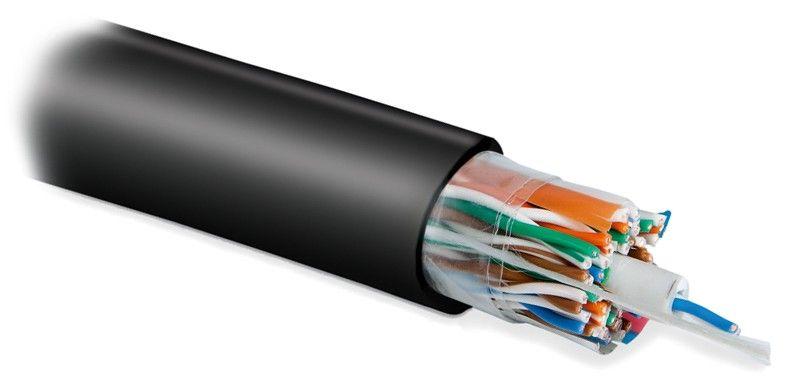 кабель витая пара u/utp кат.5 25 пар (4 пары 24 awgх6 + 1 пара 24 awg) ож solid внешн. pe uutp25w-c5-s24-out-pe-bk черн. hyperline 36309 от BTSprom.by
