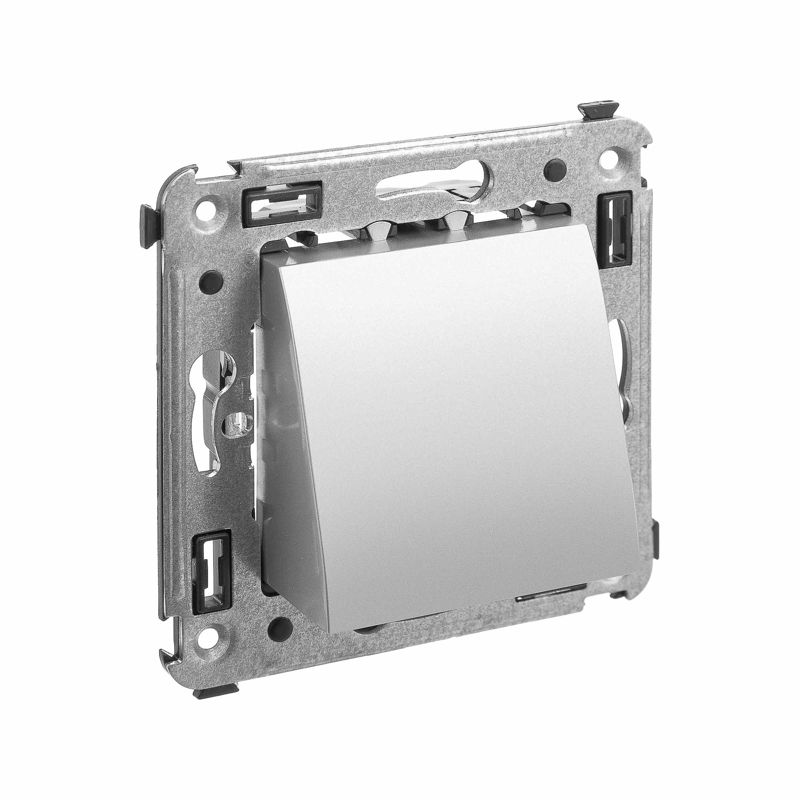  Вывод кабеля из стены "Avanti" "Закаленная сталь" DKC 4404983 фото в каталоге от BTSprom.by