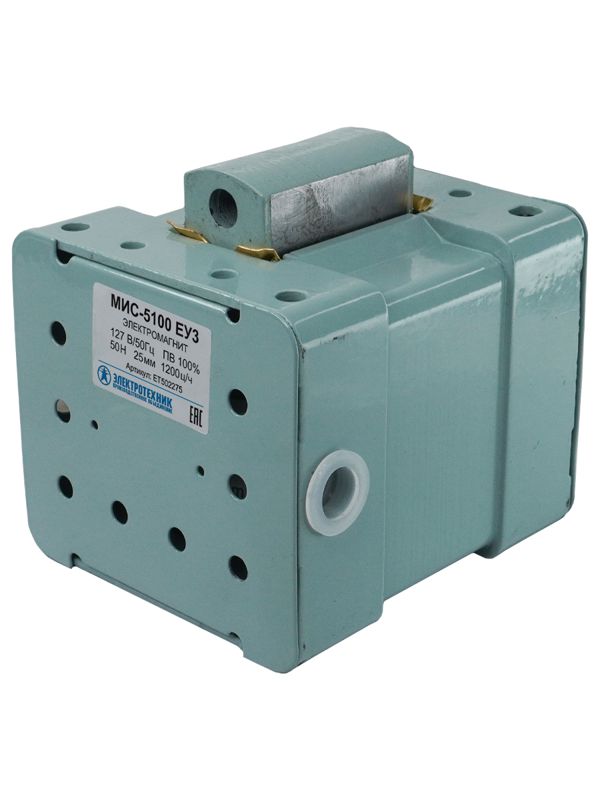 электромагнит мис-5100 еу3 127в тянущее исп.пв 100% ip20 с жесткими выводами электротехник et502275 от BTSprom.by