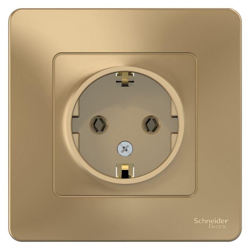 Розетка 1-м СП Blanca 16А IP20 250В с заземл. без защ. шторок титан SE BLNRS001014 фото в каталоге от BTSprom.by  Розетка 1-м СП Blanca 16А IP20 250В с заземл. без защ. шторок титан SE BLNRS001014 фото в каталоге от BTSprom.by