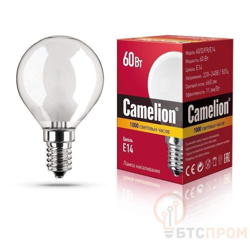 лампа накаливания mic d fr 60вт e14 camelion 9870 от BTSprom.by