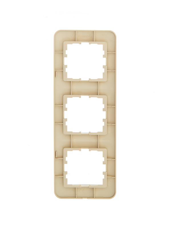  Рамка 3-м ASTI вертикал. крем. LEZARD 7081-0300-153 фото в каталоге от BTSprom.by