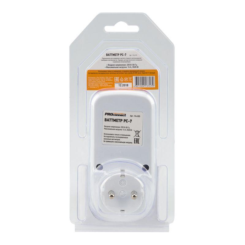  Ваттметр PC-7 PROCONNECT 10-6103 фото в каталоге от BTSprom.by