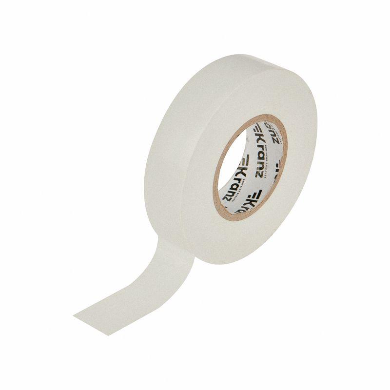  Изолента ПВХ профессиональная 0.18х19мм 20м бел. Kranz KR-09-2801 фото в каталоге от BTSprom.by