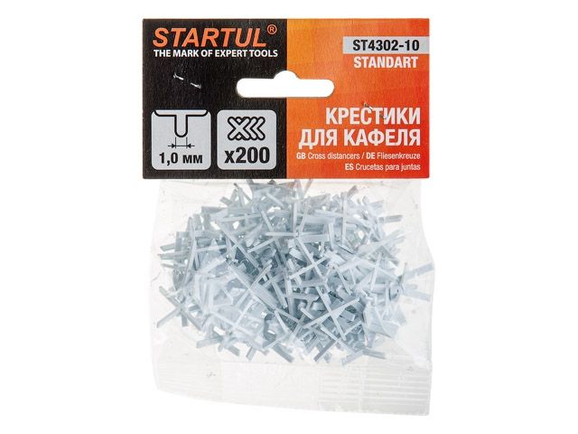 крестики д/кафеля 1,0мм 200шт startul standart (st4302-10) st4302-10 от BTSprom.by