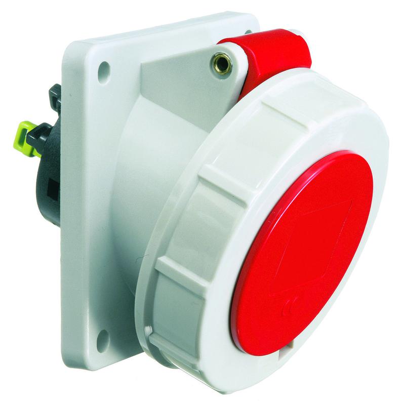 розетка встраиваемая 16а 4п 6ч 400в ip67 наклонная 85х85 quick connect bals 12814 от BTSprom.by