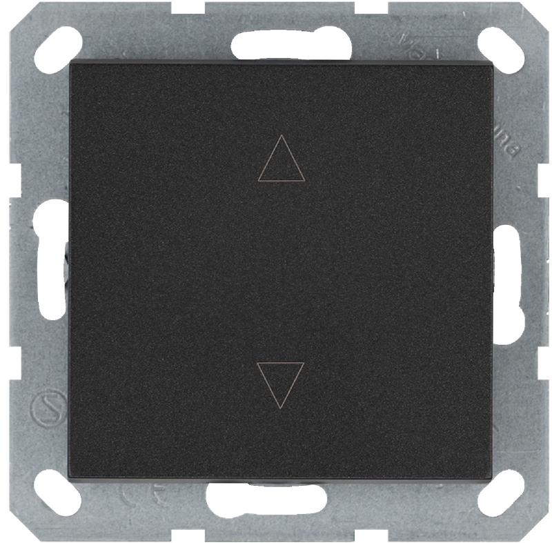 выключатель для жалюзи 1-кл. 10а ip20 механизм антрацит jasmart g3018b от BTSprom.by